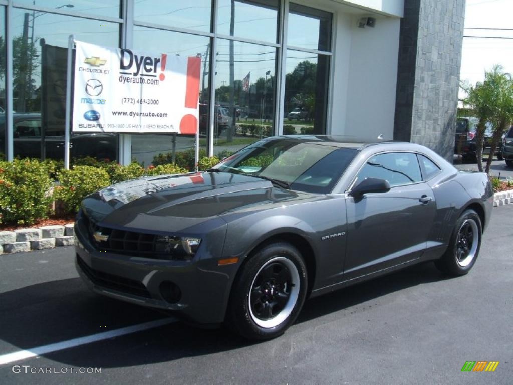 2010 Camaro LS Coupe - Cyber Gray Metallic / Black photo #1