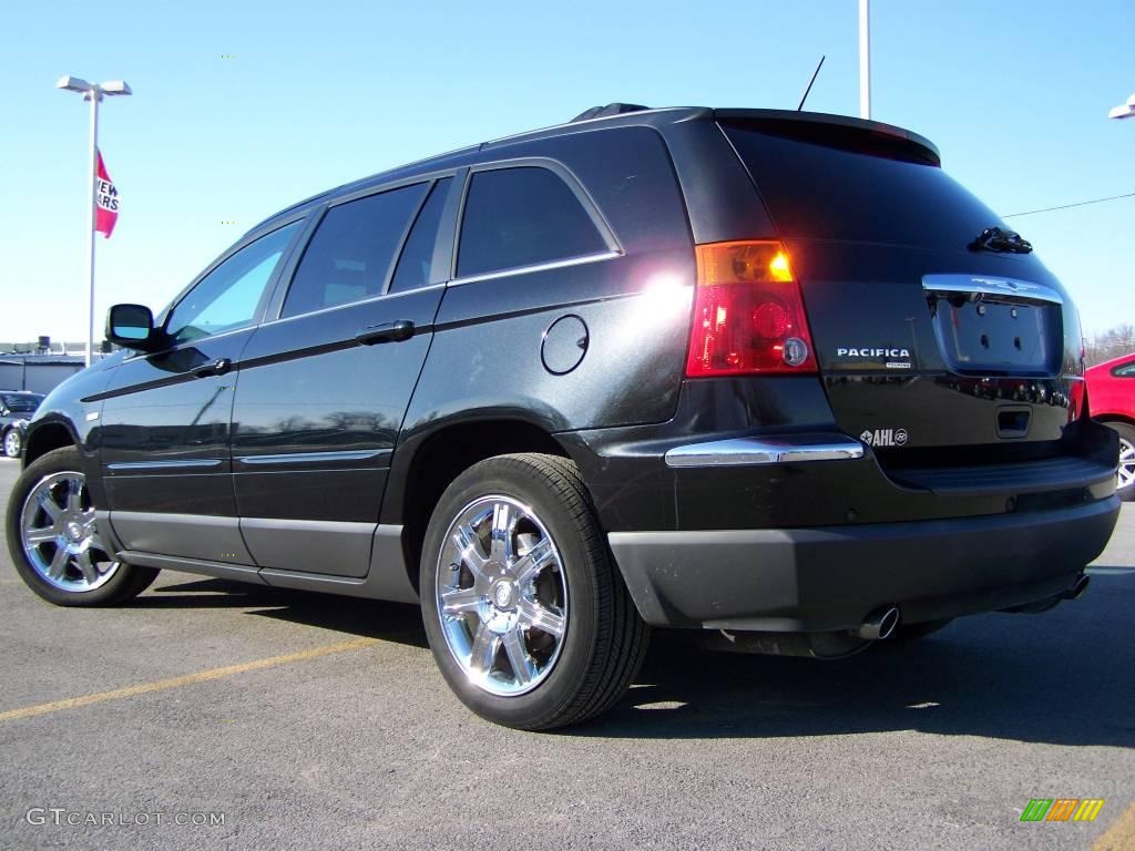2007 Pacifica Signature Series - Brilliant Black / Pastel Slate Gray photo #6