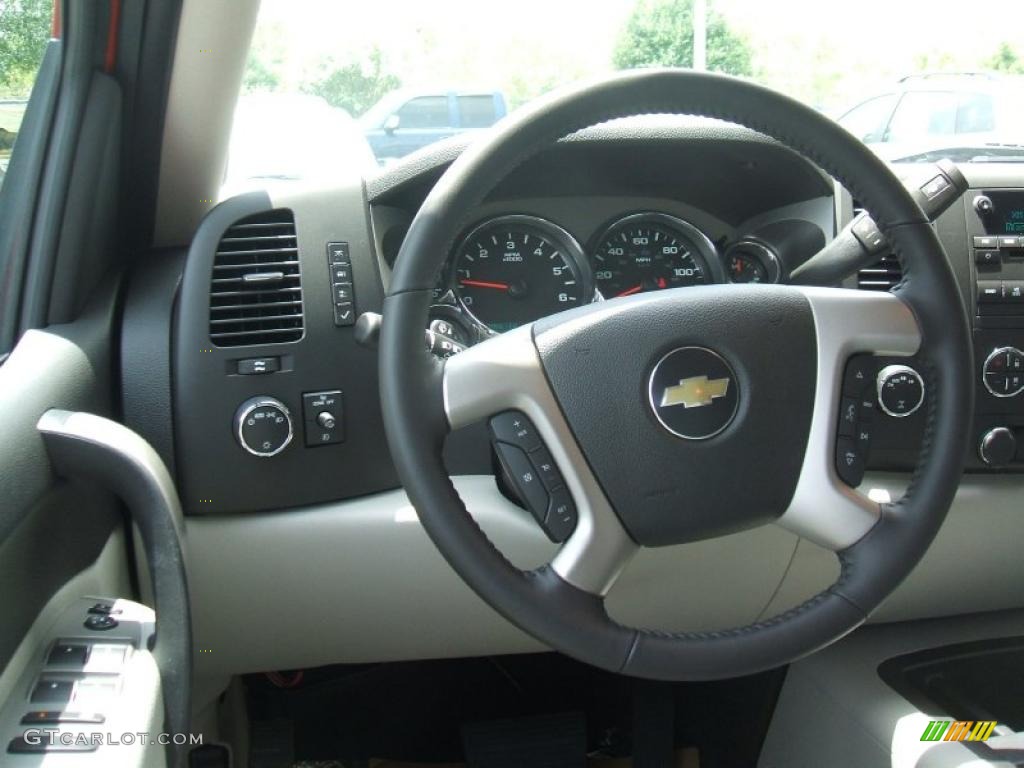 2010 Silverado 1500 LT Crew Cab 4x4 - Victory Red / Light Titanium/Ebony photo #13