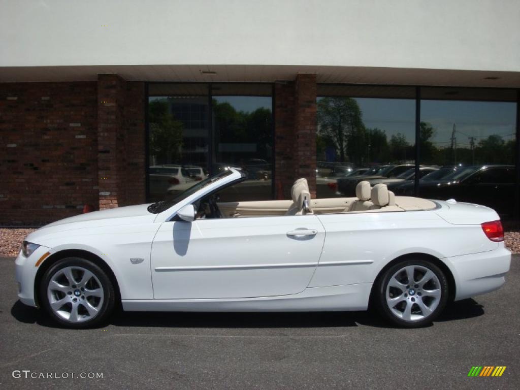 2007 3 Series 335i Convertible - Alpine White / Cream Beige photo #3