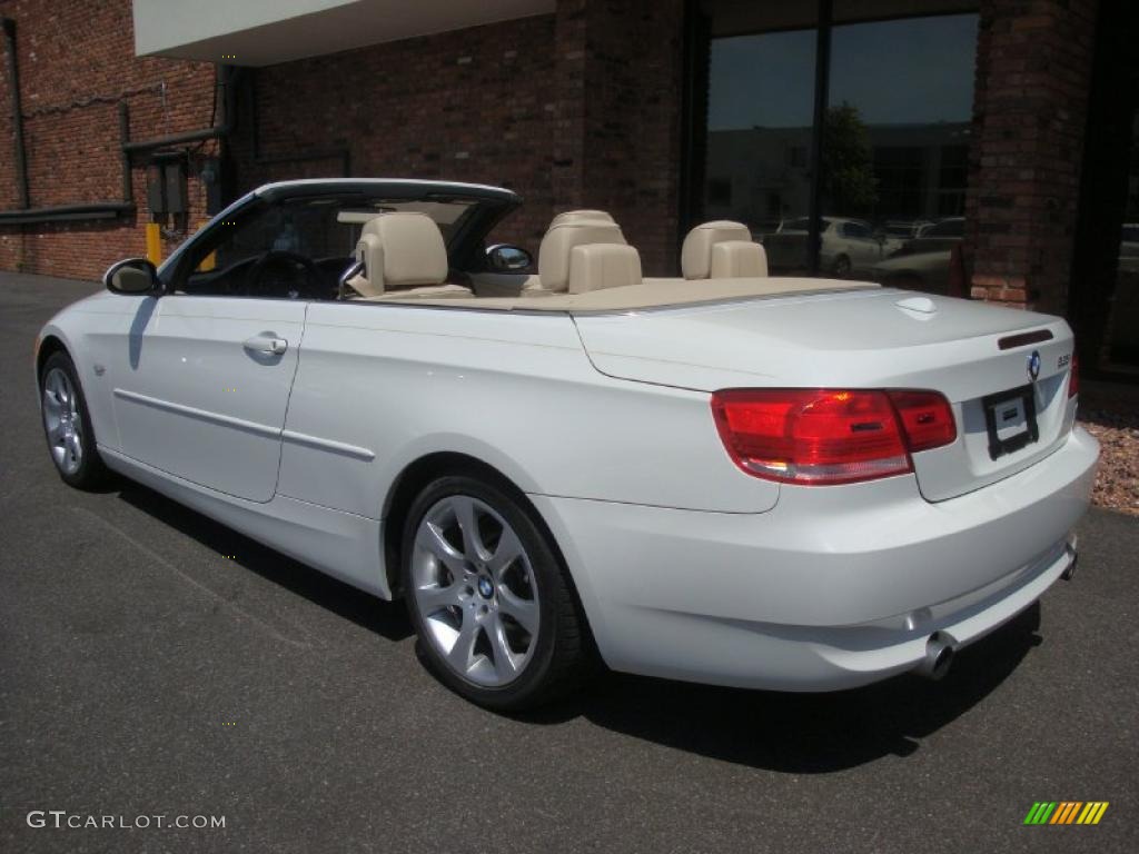 2007 3 Series 335i Convertible - Alpine White / Cream Beige photo #5