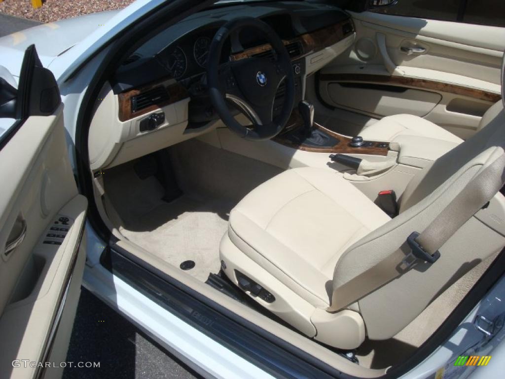 2007 3 Series 335i Convertible - Alpine White / Cream Beige photo #12