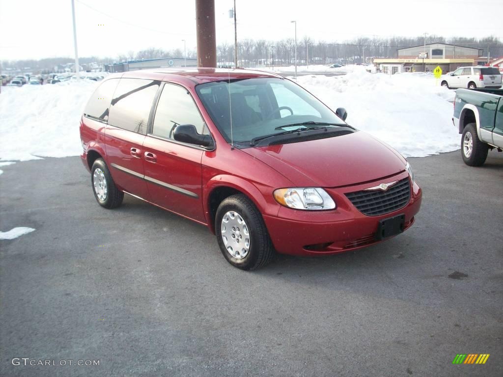 2003 Voyager LX - Inferno Red Tinted Pearlcoat / Taupe photo #1