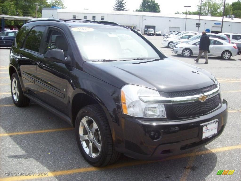 2007 Equinox LT AWD - Black / Light Gray photo #1