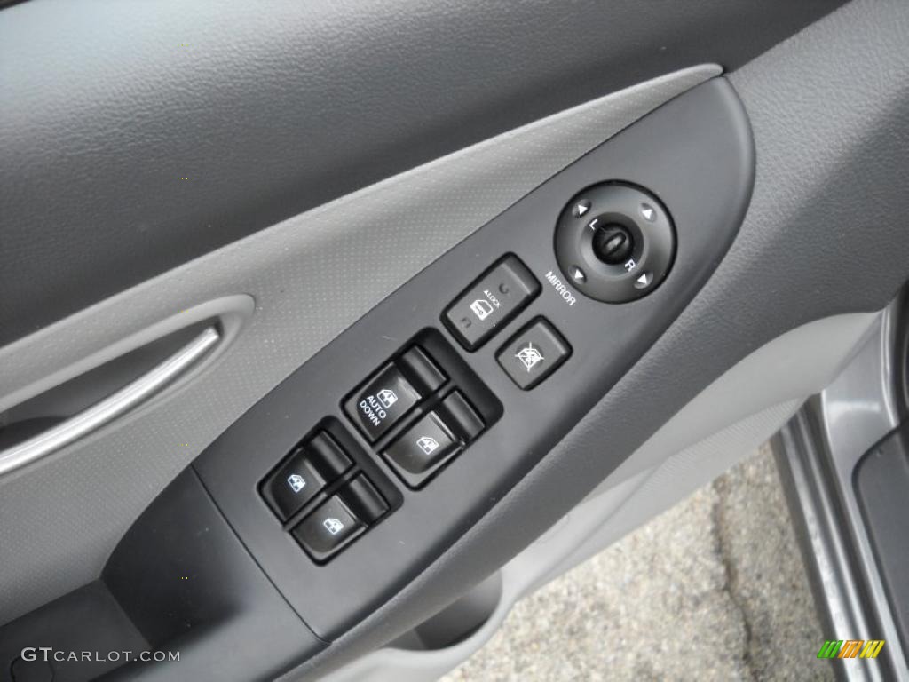 2008 Elantra SE Sedan - Carbon Gray Metallic / Gray photo #21