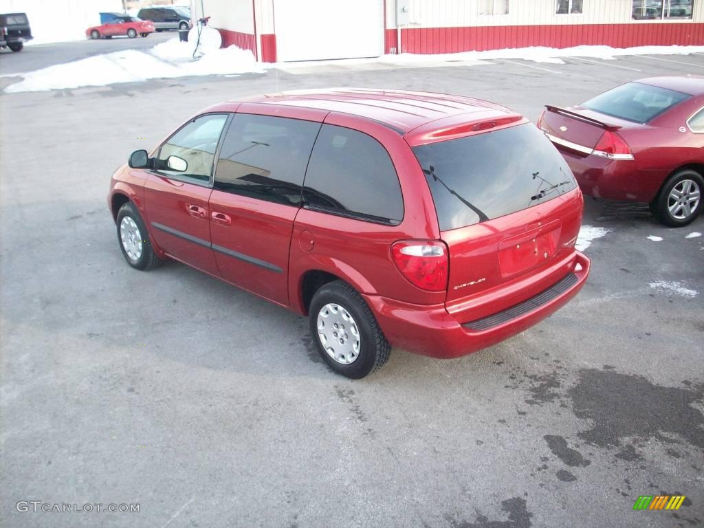 2003 Voyager LX - Inferno Red Tinted Pearlcoat / Taupe photo #3