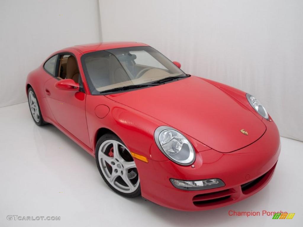 2007 911 Carrera S Coupe - Guards Red / Sand Beige photo #18