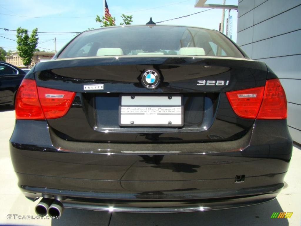 2010 3 Series 328i xDrive Sedan - Jet Black / Oyster/Black Dakota Leather photo #5