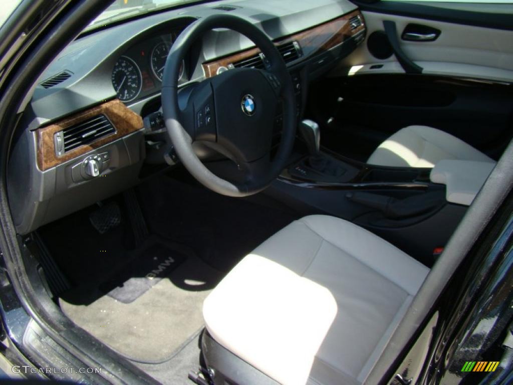 2010 3 Series 328i xDrive Sedan - Jet Black / Oyster/Black Dakota Leather photo #10