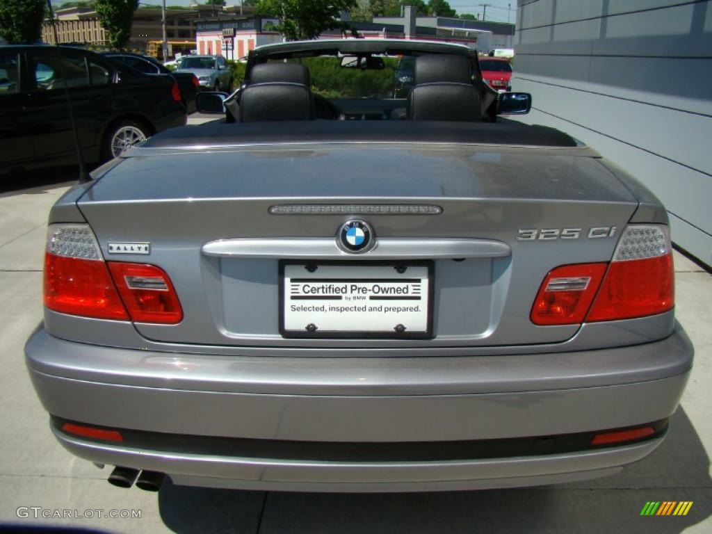 2005 3 Series 325i Convertible - Silver Grey Metallic / Black photo #5