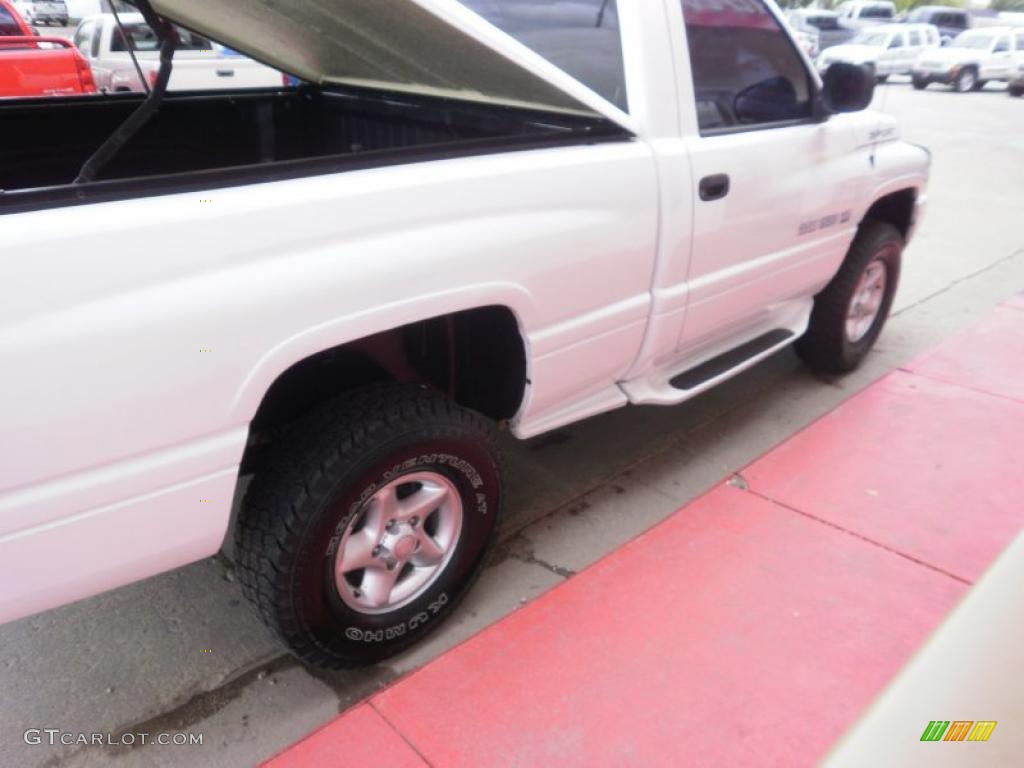 2000 Ram 1500 Sport Regular Cab 4x4 - Bright White / Mist Gray photo #13