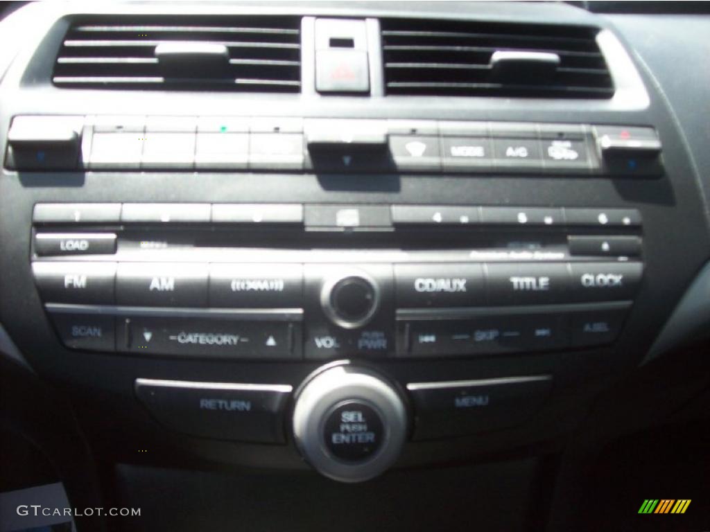 2009 Accord EX-L V6 Coupe - Polished Metal Metallic / Black photo #16
