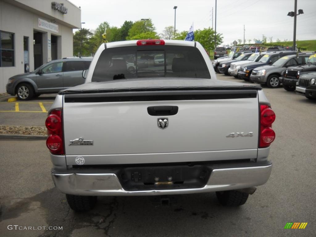 2008 Ram 1500 Big Horn Edition Quad Cab 4x4 - Bright Silver Metallic / Medium Slate Gray photo #3