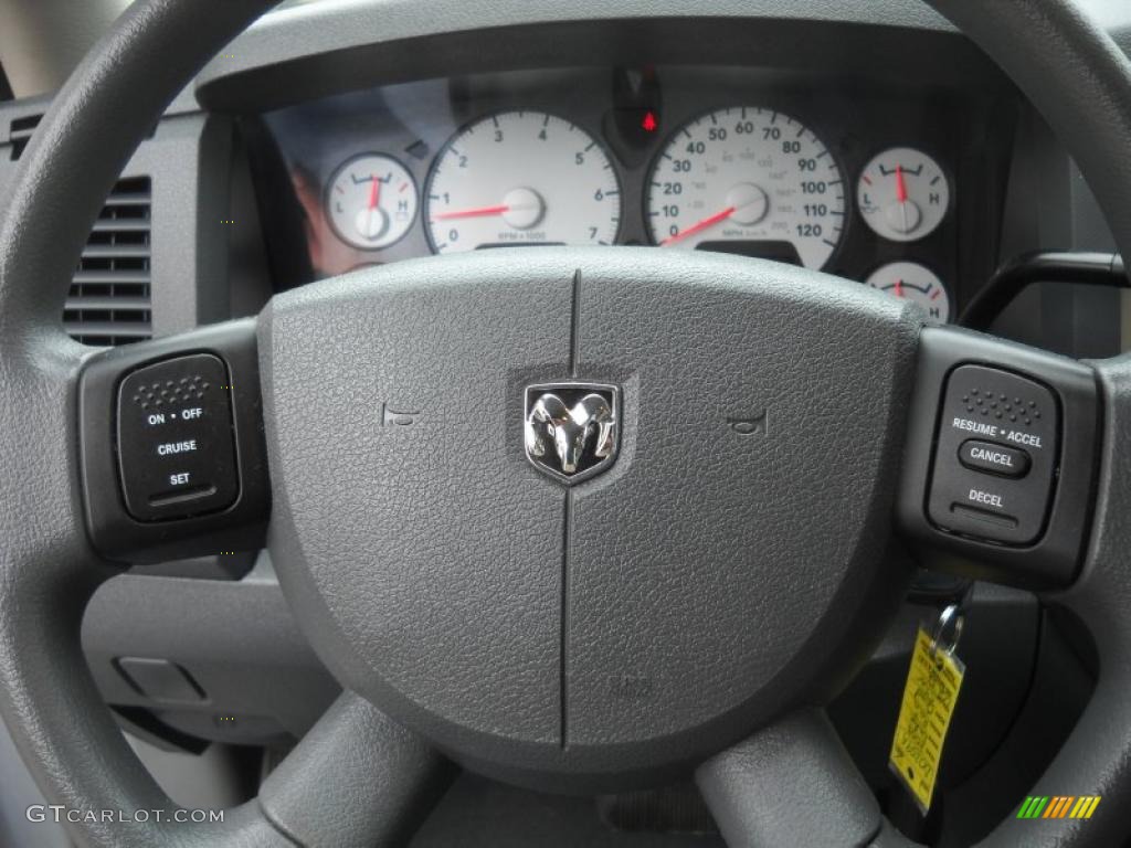 2008 Ram 1500 Big Horn Edition Quad Cab 4x4 - Bright Silver Metallic / Medium Slate Gray photo #24