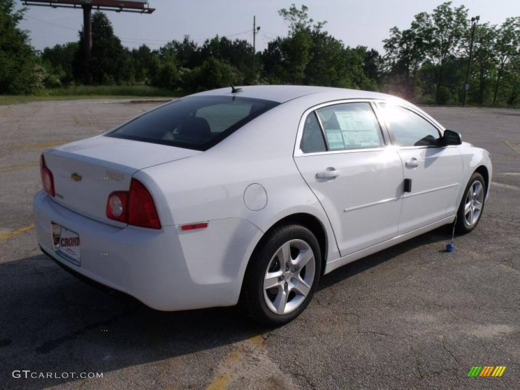 2010 Malibu LS Sedan - Summit White / Cocoa/Cashmere photo #5