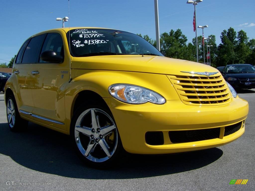 2006 PT Cruiser Street Cruiser Route 66 Edition - Solar Yellow / Pastel Slate Gray photo #9