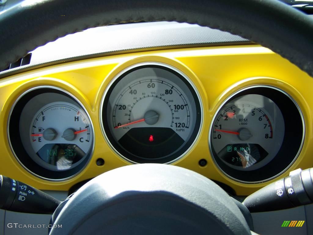 2006 PT Cruiser Street Cruiser Route 66 Edition - Solar Yellow / Pastel Slate Gray photo #17