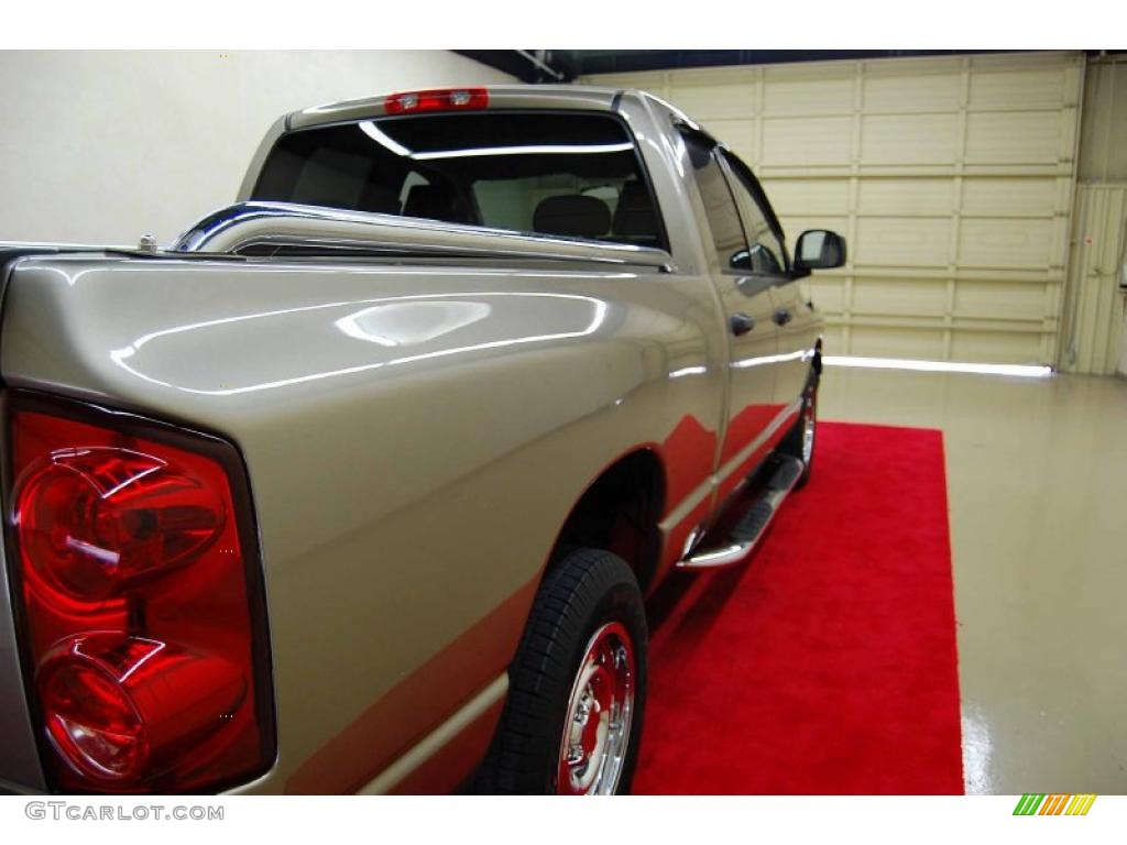 2008 Ram 1500 ST Quad Cab - Light Khaki Metallic / Khaki photo #7