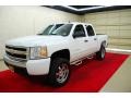 2008 Summit White Chevrolet Silverado 1500 LT Crew Cab  photo #3