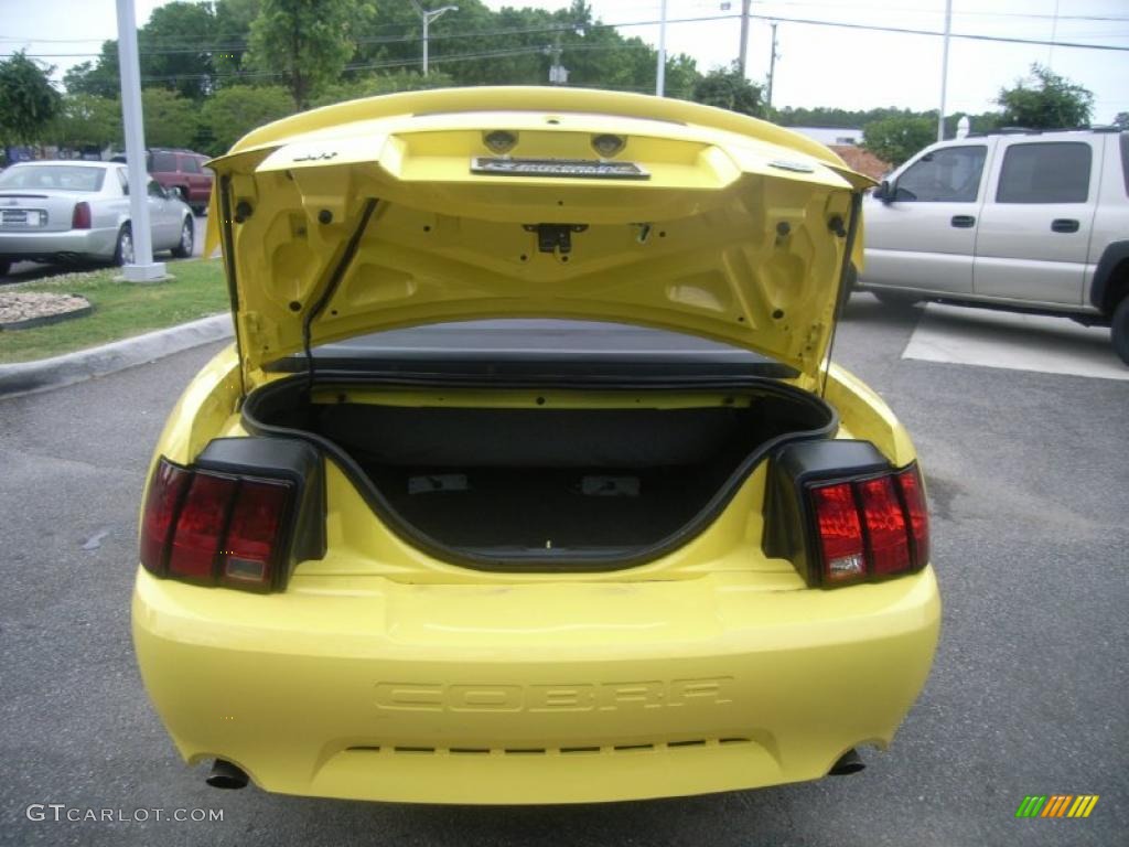 2001 Mustang Cobra Convertible - Zinc Yellow Metallic / Dark Charcoal photo #9