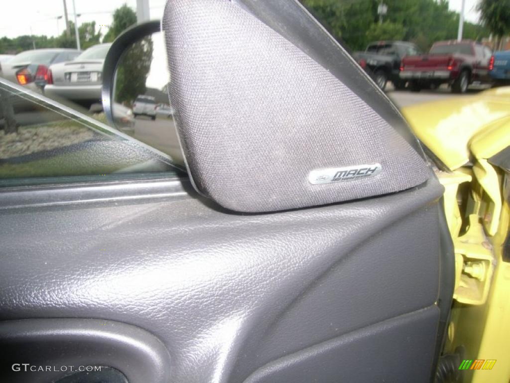 2001 Mustang Cobra Convertible - Zinc Yellow Metallic / Dark Charcoal photo #13