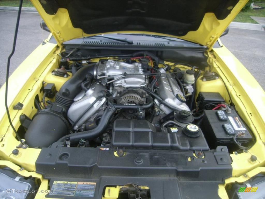 2001 Mustang Cobra Convertible - Zinc Yellow Metallic / Dark Charcoal photo #21