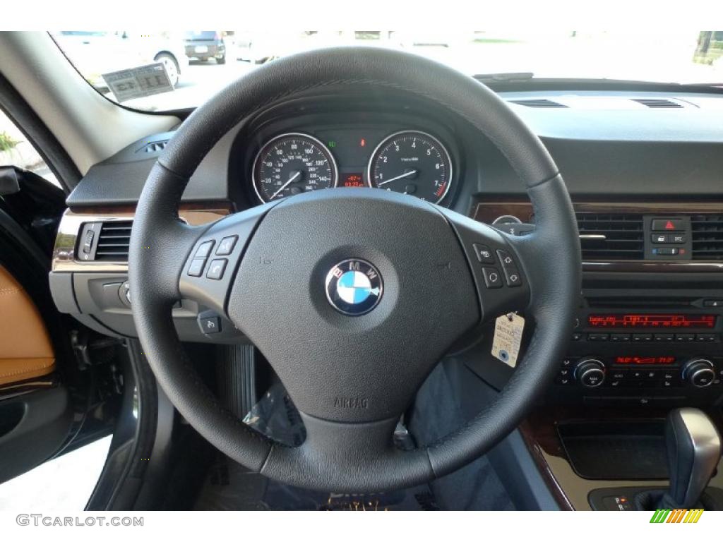 2010 3 Series 328i xDrive Sedan - Black Sapphire Metallic / Saddle Brown Dakota Leather photo #38