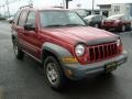 2005 Inferno Red Crystal Pearl Jeep Liberty Sport 4x4  photo #10