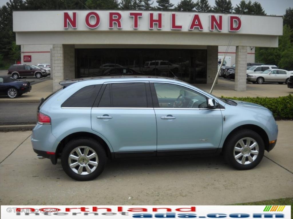 2008 MKX AWD - Light Ice Blue Metallic / Charcoal Black photo #1