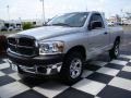 2007 Bright Silver Metallic Dodge Ram 1500 ST Regular Cab  photo #3