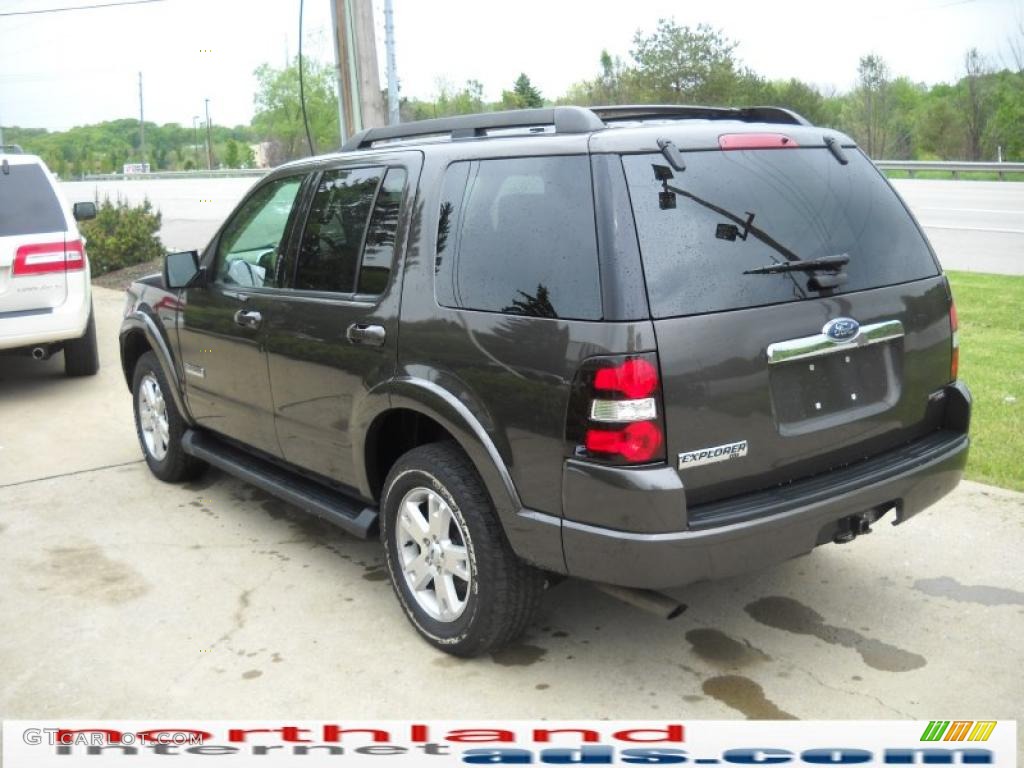 2007 Explorer XLT 4x4 - Dark Stone Metallic / Camel photo #4