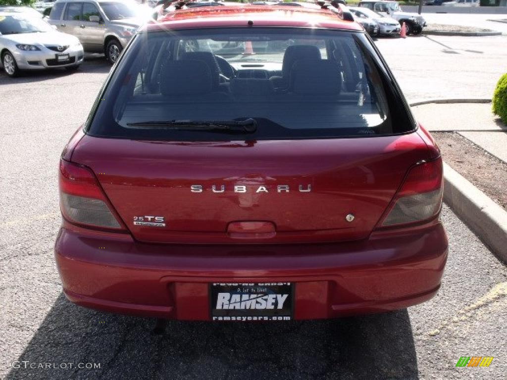 2003 Impreza 2.5 TS Wagon - Sedona Red Pearl / Gray photo #3