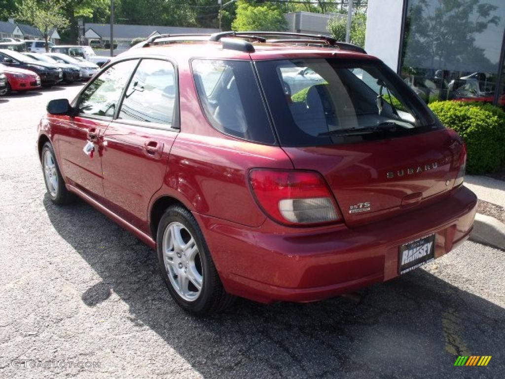 2003 Impreza 2.5 TS Wagon - Sedona Red Pearl / Gray photo #4