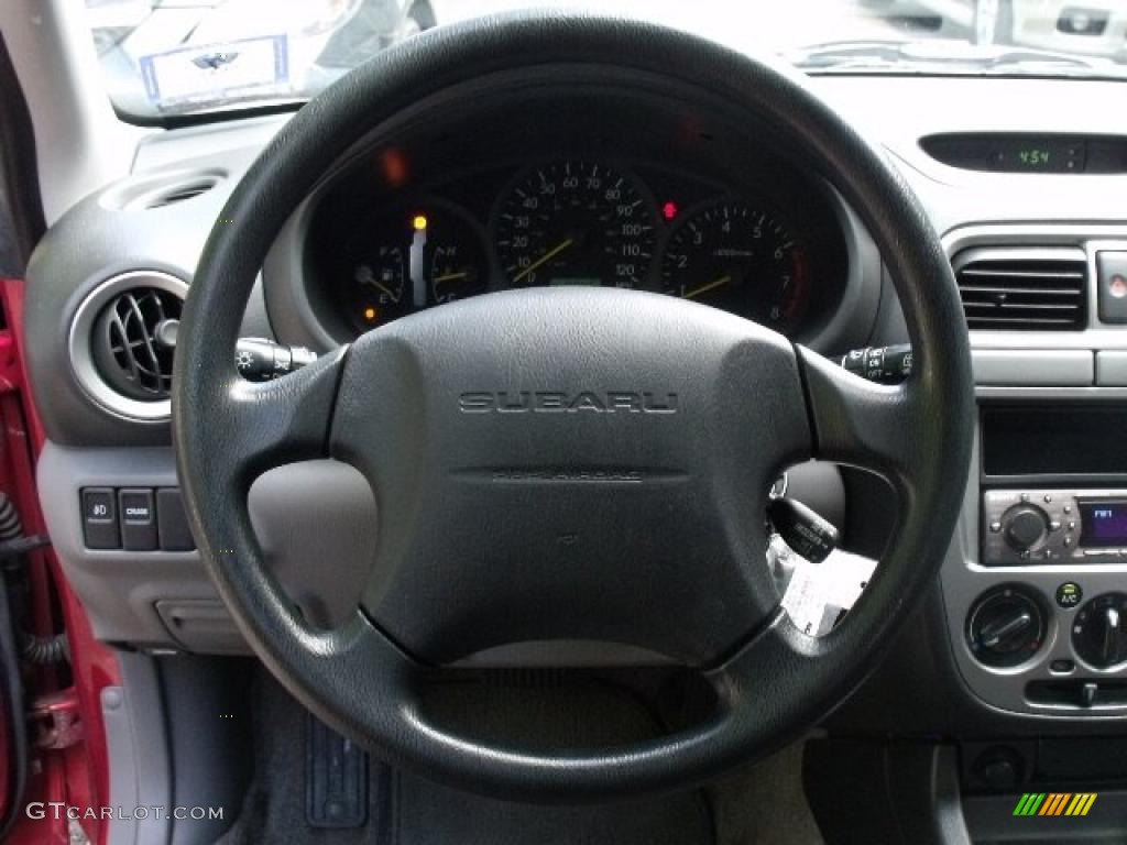 2003 Impreza 2.5 TS Wagon - Sedona Red Pearl / Gray photo #18