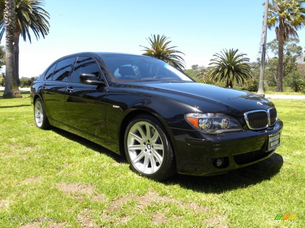 2006 7 Series 750Li Sedan - Black Sapphire Metallic / Black/Black photo #1