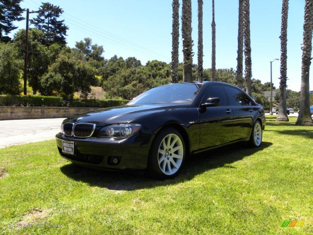 2006 7 Series 750Li Sedan - Black Sapphire Metallic / Black/Black photo #2