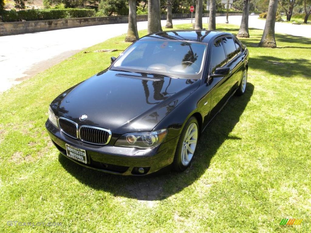 2006 7 Series 750Li Sedan - Black Sapphire Metallic / Black/Black photo #4