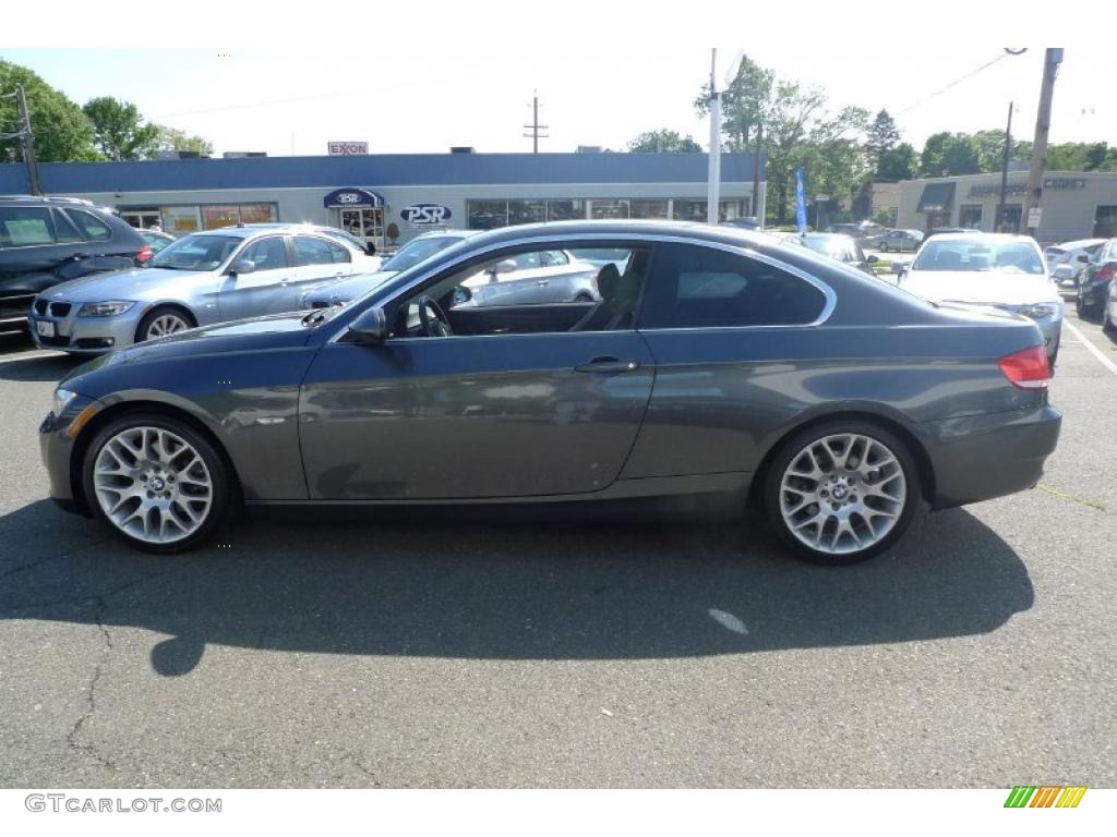 2008 3 Series 328i Coupe - Sparkling Graphite Metallic / Black photo #4