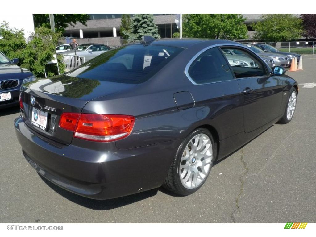 2008 3 Series 328i Coupe - Sparkling Graphite Metallic / Black photo #6