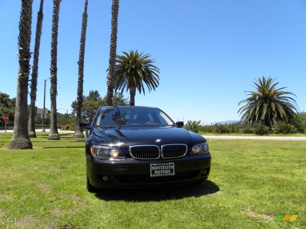 2006 7 Series 750Li Sedan - Black Sapphire Metallic / Black/Black photo #14