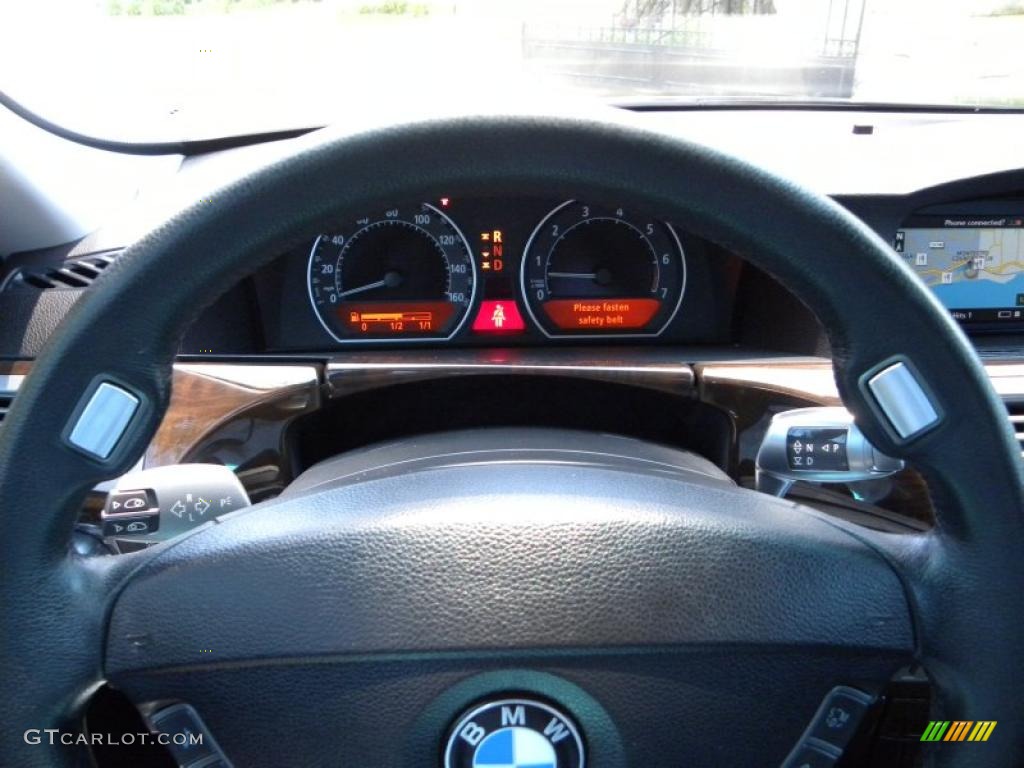 2006 7 Series 750Li Sedan - Black Sapphire Metallic / Black/Black photo #15