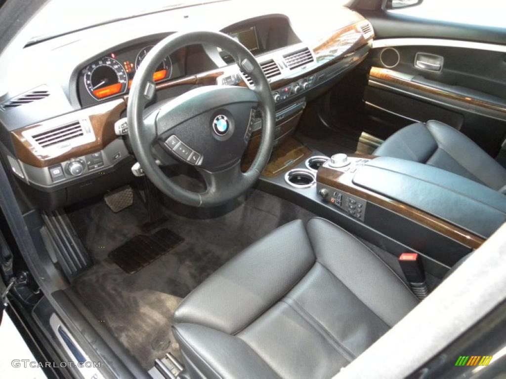 2006 7 Series 750Li Sedan - Black Sapphire Metallic / Black/Black photo #17