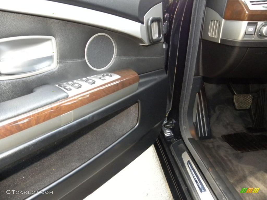 2006 7 Series 750Li Sedan - Black Sapphire Metallic / Black/Black photo #18