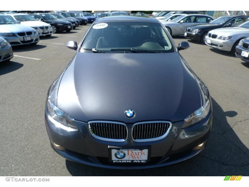 2008 3 Series 328i Coupe - Sparkling Graphite Metallic / Black photo #11