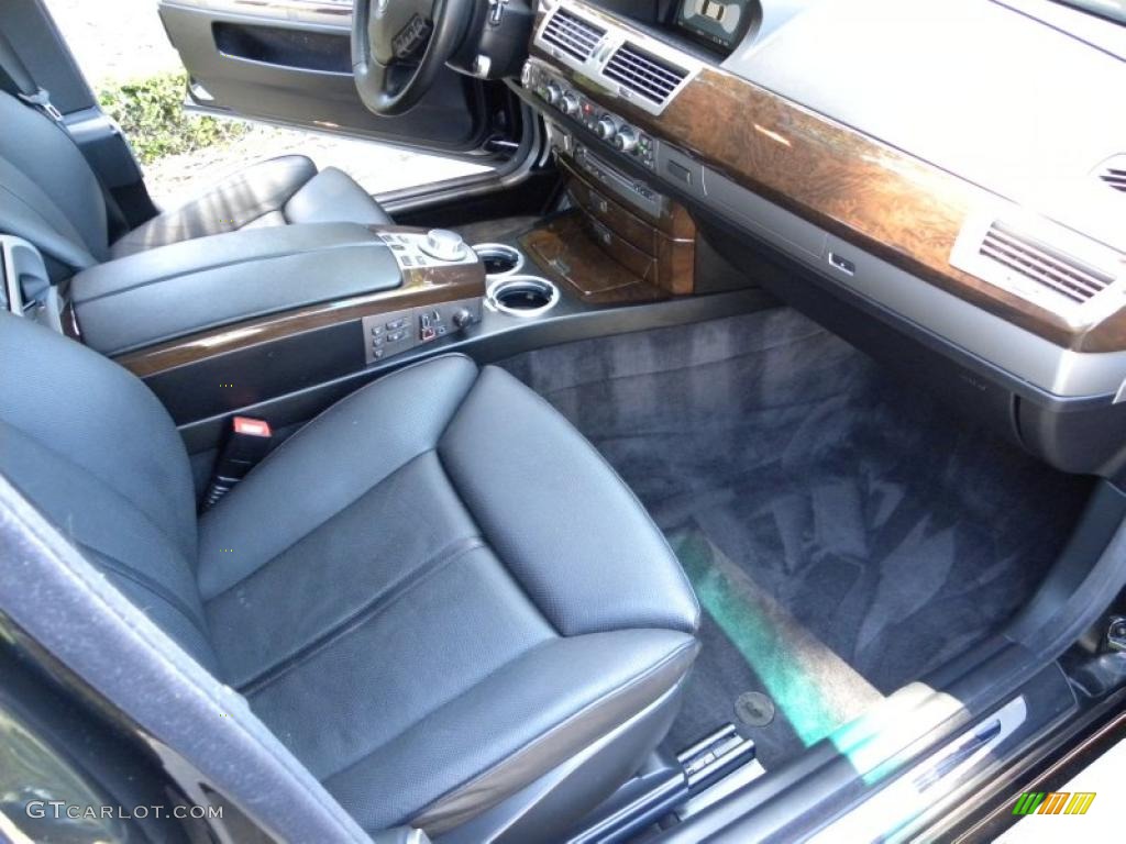 2006 7 Series 750Li Sedan - Black Sapphire Metallic / Black/Black photo #25