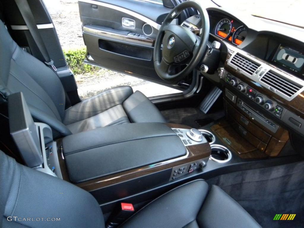2006 7 Series 750Li Sedan - Black Sapphire Metallic / Black/Black photo #26