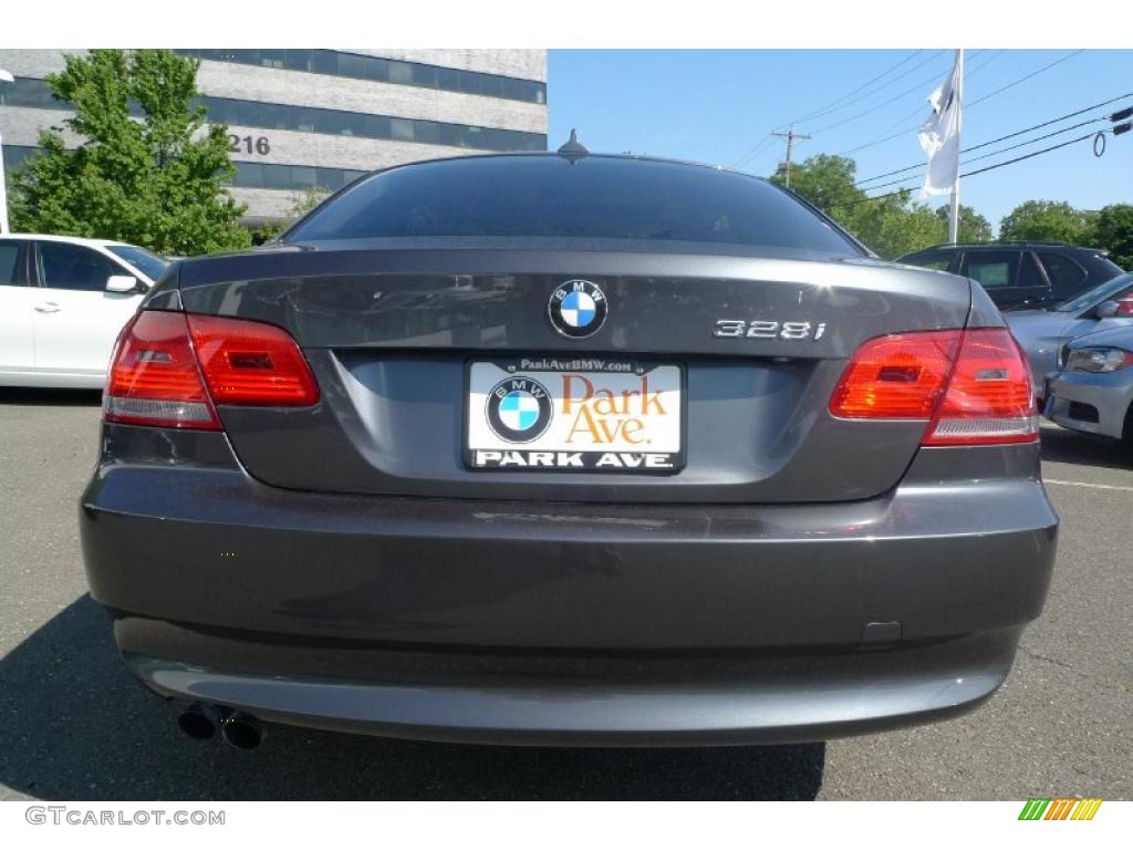 2008 3 Series 328i Coupe - Sparkling Graphite Metallic / Black photo #14