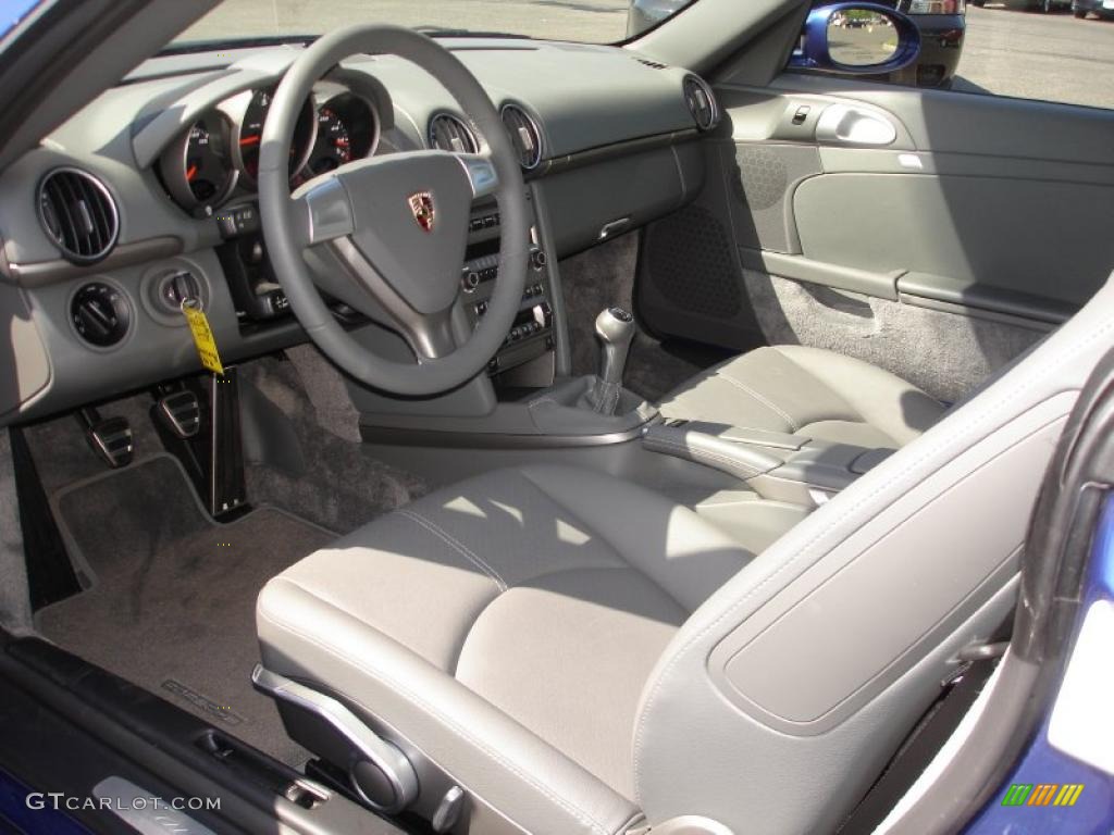 Stone Grey Interior 2008 Porsche Cayman Standard Cayman Model Photo #29981040