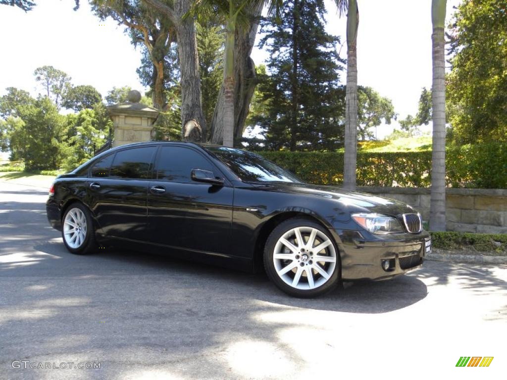 2006 7 Series 750Li Sedan - Black Sapphire Metallic / Black/Black photo #32