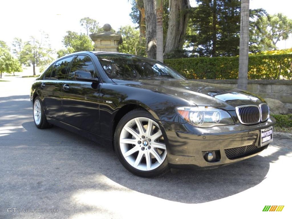 2006 7 Series 750Li Sedan - Black Sapphire Metallic / Black/Black photo #34